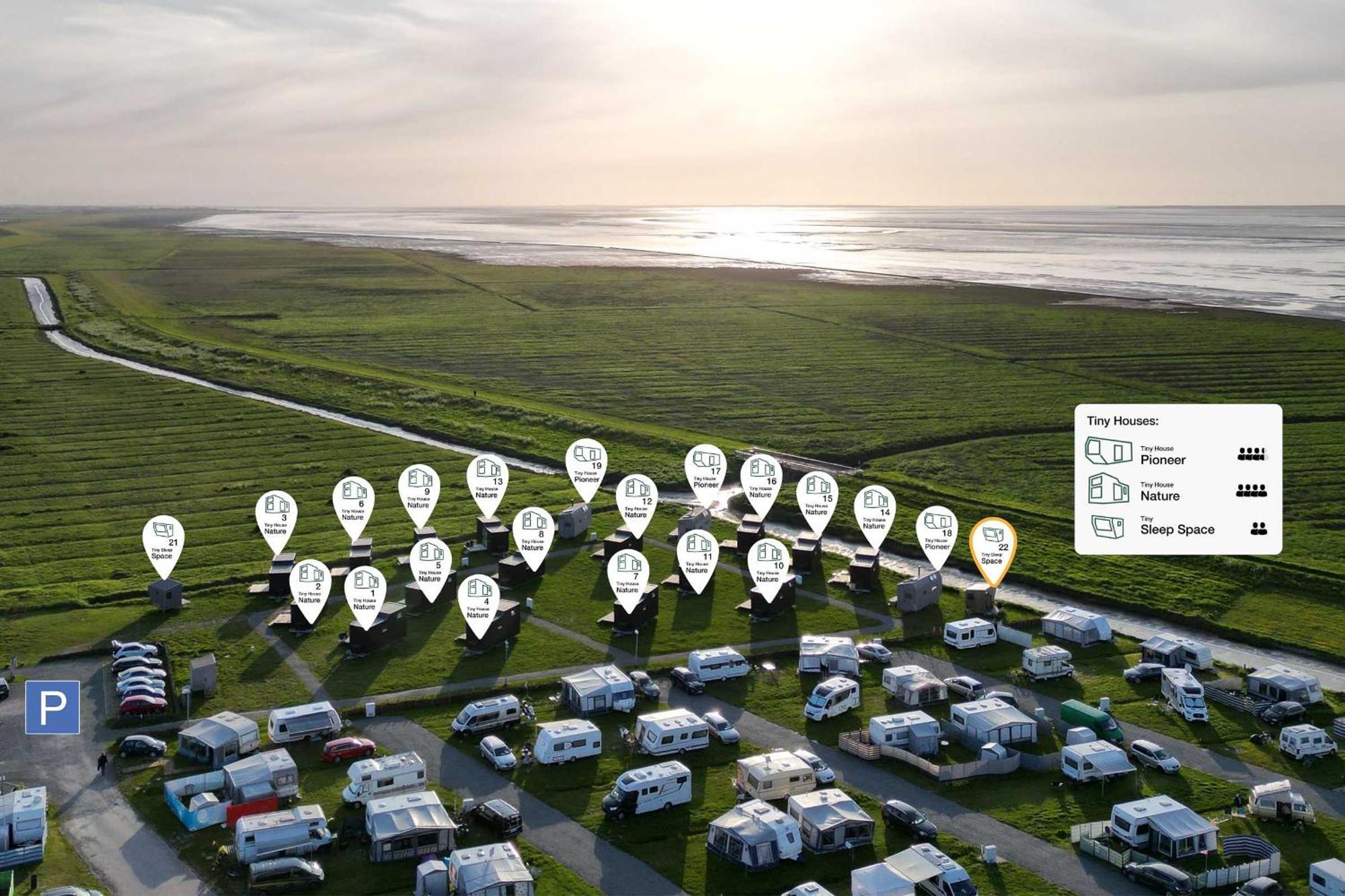 Sleep Space 22 - Green Tiny Village Harlesiel วิทท์มุนด์ ภายนอก รูปภาพ